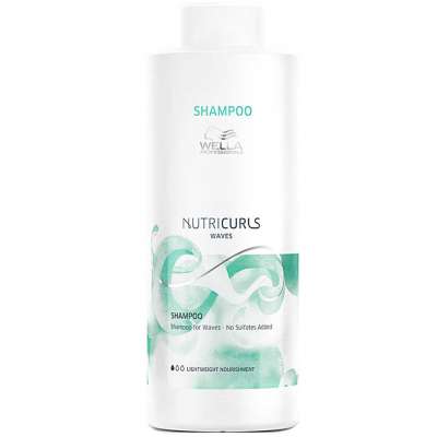 TP-WELLA NUTRICURLS WAVES SHAMPOO | CHAMPU PARA PELO ONDULADO SIN SULFATOS 1000ML - Hair shop