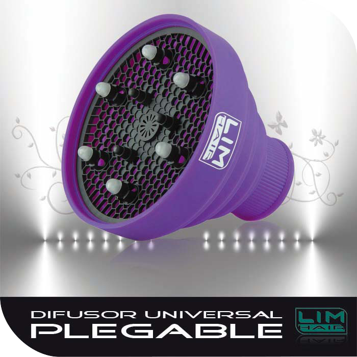 Lim hair Difusor universal plegable de silicona purpura – Hair shop