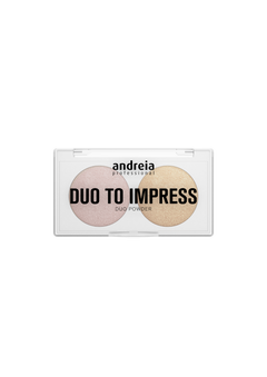 Andreia maquillaje,  iluminador en polvo DUO TO IMPRESS - Powder Highlighter