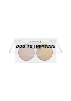 Andreia maquillaje,  iluminador en polvo DUO TO IMPRESS - Powder Highlighter