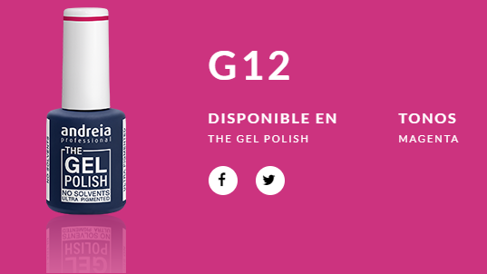 Andreia esmaltes the gel polish - ultra pigmentado 10,5ml, G012