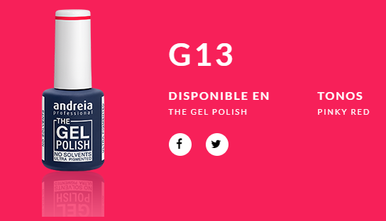 Andreia esmaltes the gel polish - ultra pigmentado 10,5ml, G013