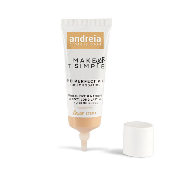 Andreia maquillaje, base de maquillaje liquida HD PERFECT PIC - HD Foundation 02 , 25ml