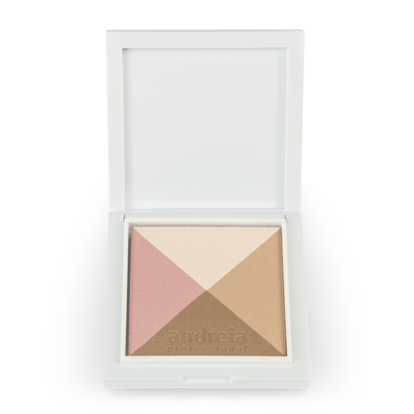 Andreia maquillaje, HEY! SCULPT MY FACE! - paleta de maquillaje en polvo, Easy Contour Palette Glow - 02