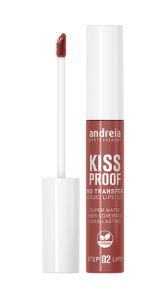Andreia maquillaje, barra de labios líquida no transfer, Kiss Proof Nude Blush 05