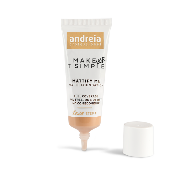 Andreia maquillaje, base de maquillaje liquida mate 25ml, MATIFFY ME - Matte Foundation 03.1