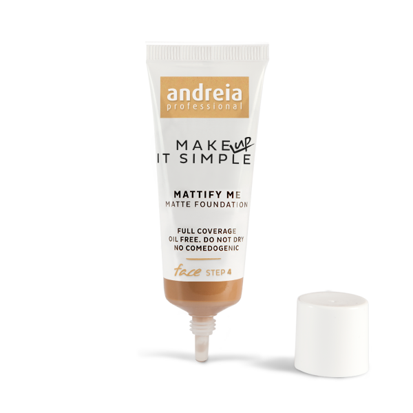 Andreia maquillaje, base de maquillaje liquida mate 25ml, MATIFFY ME - Matte Foundation 05