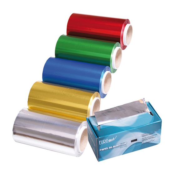 EUROSTIL ROLLO PAPEL ALUMINIO 100M PLATA 02964 - Hair shop