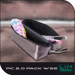Lim Hair Pack 2.0 W 22 Plancha + Cepillo Estampado Flores + Bolso