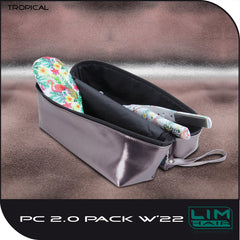 Lim Hair Pack 2.0 W 22 Plancha + Cepillo Estampado Tropical + Bolso