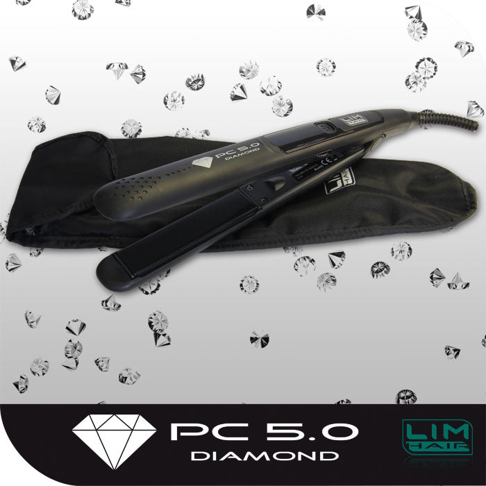 Plancha de pelo PC 5.0 negra Diamond Lim Hair Profesional