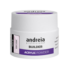 Andreia esmaltes, acrylic powder clear- polvo acrílico para uñas 35 gr.  Soft pink