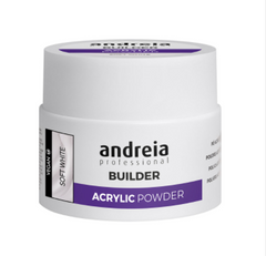 Andreia esmaltes, acrylic powder clear- polvo acrílico para uñas 35 gr.  Soft white