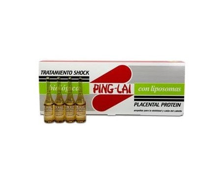 Placenta PIing-Lai V55 Con liposomas de Slobel - caja 12 ampollas 8,5 ml.