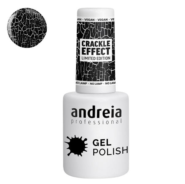 Andreia gel polish crackle effect esmaltes de uñas 15ml negro