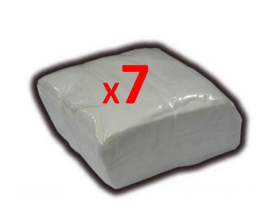 Toallas desechables Spun-Lace 40X80 cm, caja X7-100 Unds, Peluquería / Estética, color Blanco