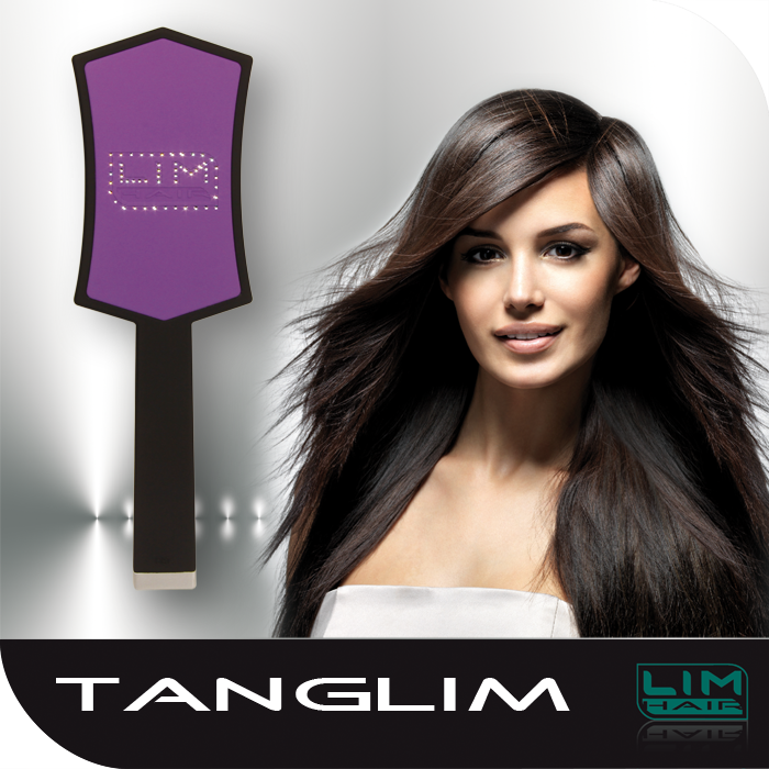 Cepillos tanglim lim hair purpura desenredante no rompe el pelo