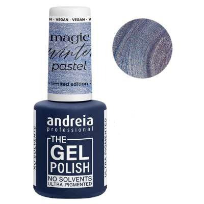 Andreia esmaltes Magic winter pastel edición limitada 2021A, esmalte de uñas, 10,5ml MG5 Azul metalizado