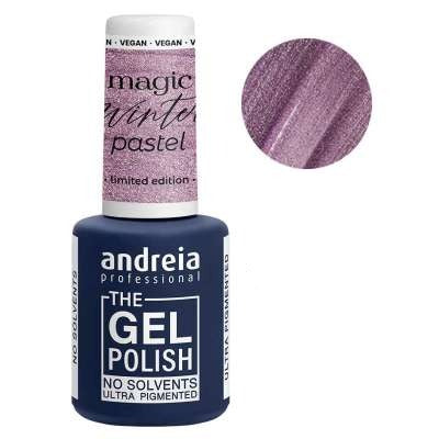Andreia esmaltes Magic winter pastel edición limitada 2021A, esmalte de uñas, 10,5ml MG6 Rosa metalizado