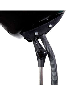 Eurostil Lavacabezas portátil con pie y desagüe incorporado color negro