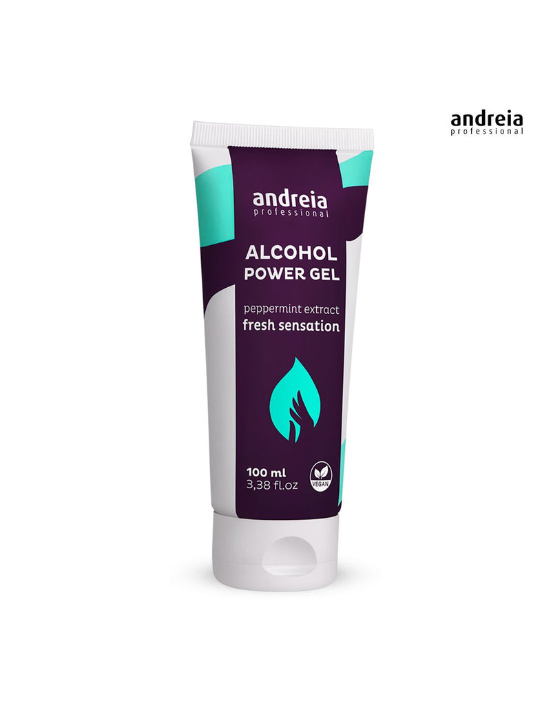 Andreia esmaltes, alcohol power gel- gel higienizante efecto refrescante 100ml