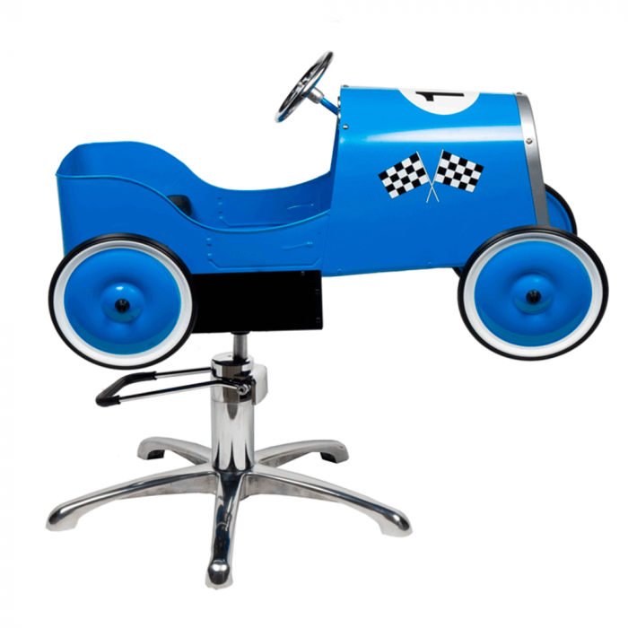 Silla especial niños coche carreraras azul eurostil