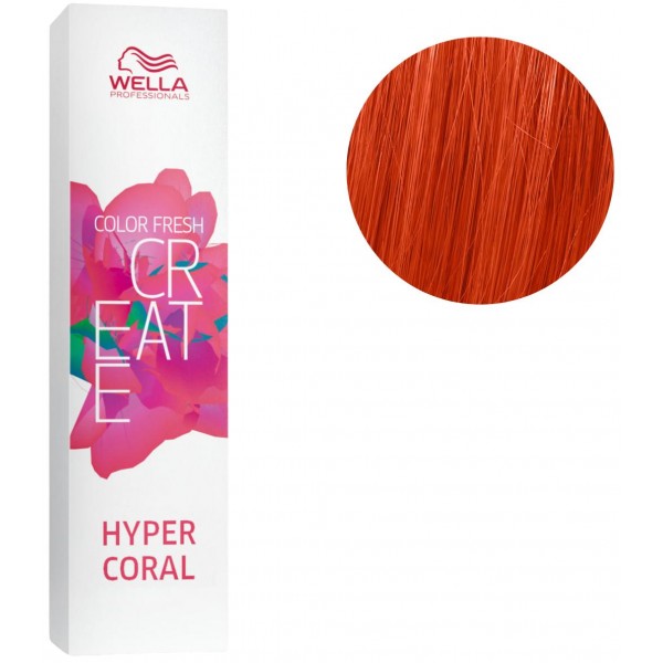 Wella color fresh ph 6.5 coloracion semi permanente, CR  HYPER CORAL  60ML