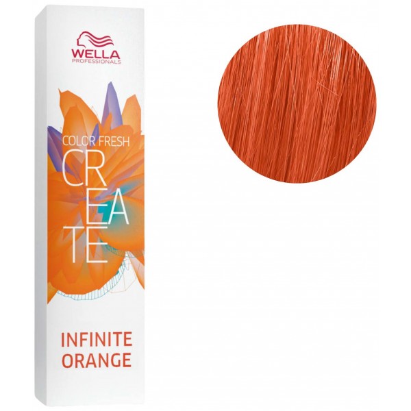 Wella color fresh ph 6.5 coloracion semi permanente, CR  INFINITE ORANGE  60ML