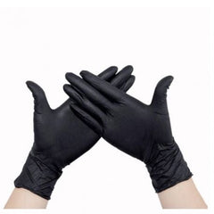 Caja 20 guantes latex neg.Texturizados t/mediana eurostil