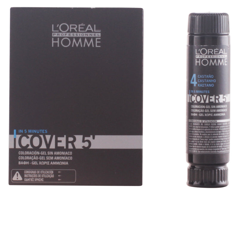 HOMME COVER 5 coloration-gel sans amoniaque #4 3 x 50 ml