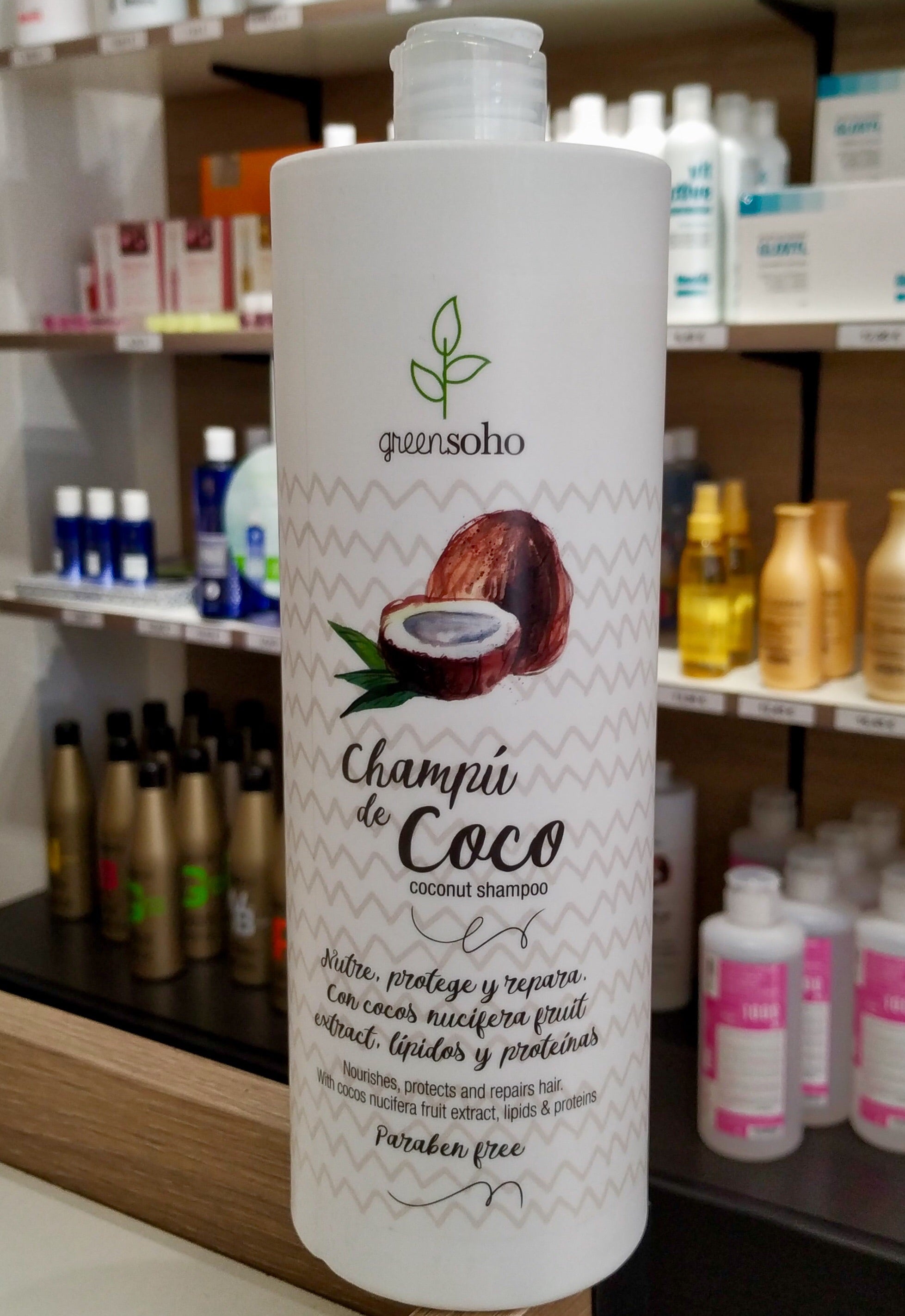 TP-CHAMPÚ DE COCO GREEN SOHO 1L. NUTRITIVO. - Hair shop