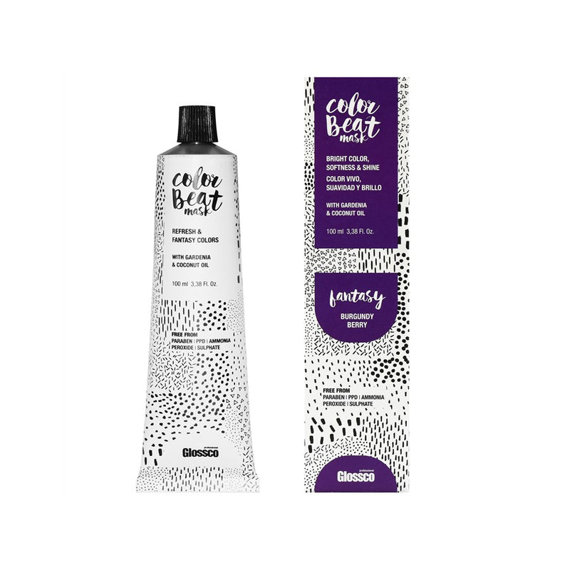 Mascarilla Fantasy Color beat mask burgundy berry / granate 100 ml