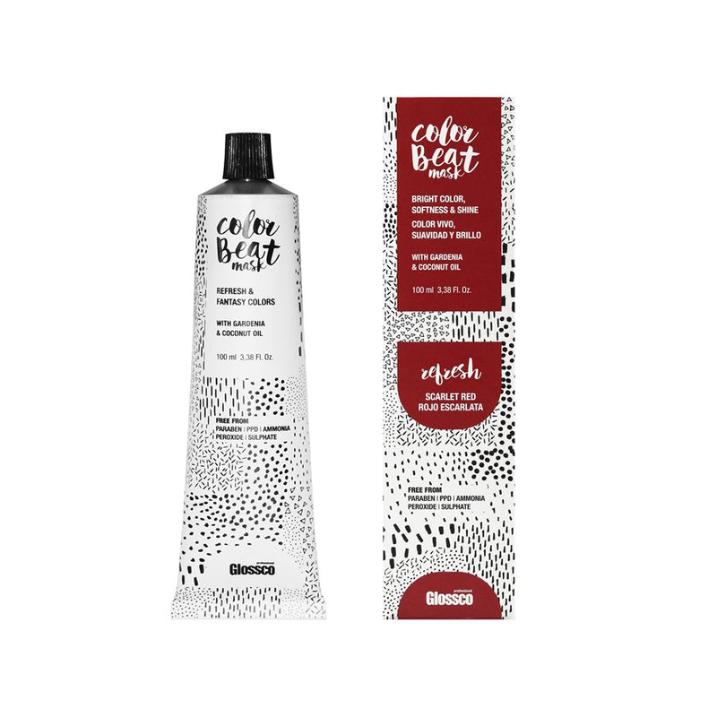Mascarilla Refresh Color Beat Mask Scarlet Red / Rojo Escarlata 100 ml