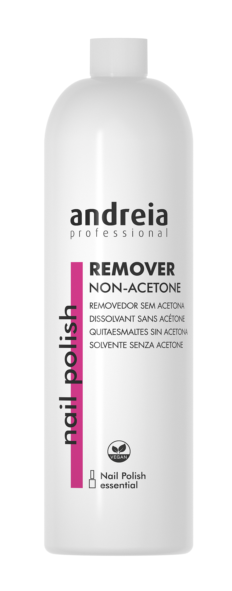 Remover non-acetone 1000ml andreia removedor de uñas