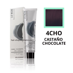 Tinte elgon profesional Haircolor Línea 10 min, Chocolates  4CHO CASTAÑO CHOCOLATE, coloración permamente 60 ml