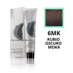 Tinte elgon profesional Haircolor Línea 10 min, Mocas  6MK 6 RUBIO OSCURO MOKA, coloración permamente 60 ml