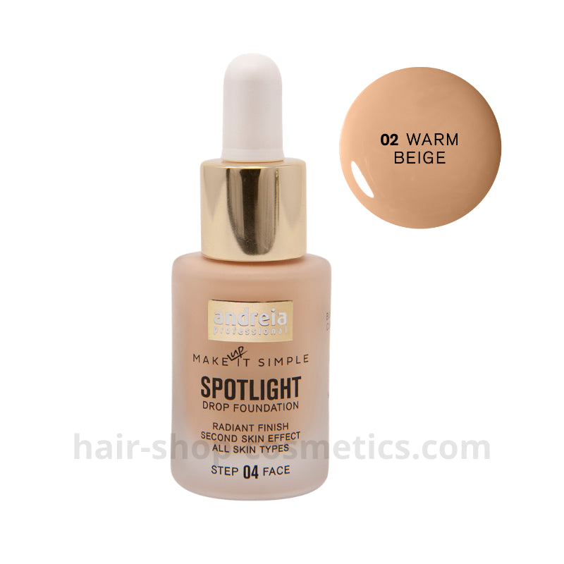 Andreia maquillaje, SPOTLIGHT - Drop Foundation 02