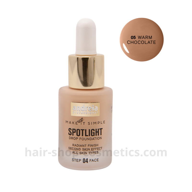 Andreia maquillaje, SPOTLIGHT - Drop Foundation 05