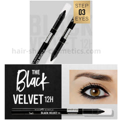 Andreia maquillaje, delineador de ojos resistente al agua BLACK VELVET 12H - Waterproof Eyeliner