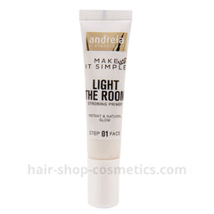 Andreia maquillaje, LIGHT THE ROOM - Strobing Primer - 01, Iluminador y base 14ml 01 milky way