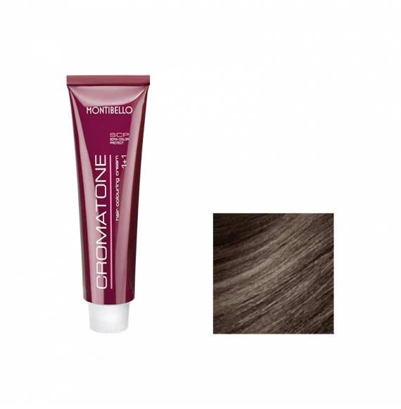 Cromatone Tinte Permanente 60ml Montibello 5.11 - Castaño Claro Ceniza Intenso